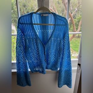 Zara Blue Knit Cardigan